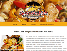 Tablet Screenshot of jerknfishcatering.com